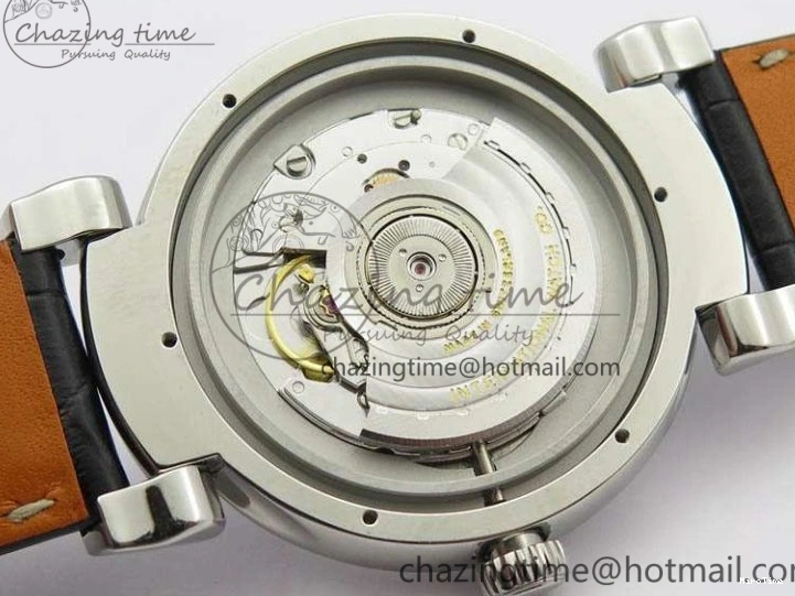 MIROTIME 0209 Da Vinci IW356601 SS TW 1:1 Best Edition Blue Dial On Black Leather Strap A Durable 7239